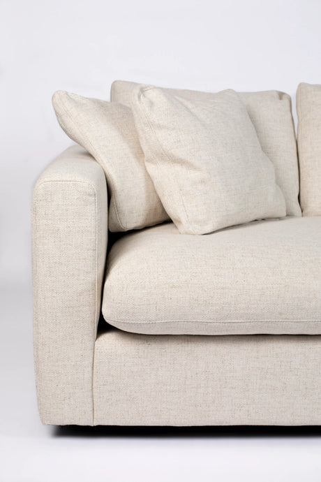 Sense 3-Sitzer Sofa Creme 266x113cm von Zuiver – Produktbild 4