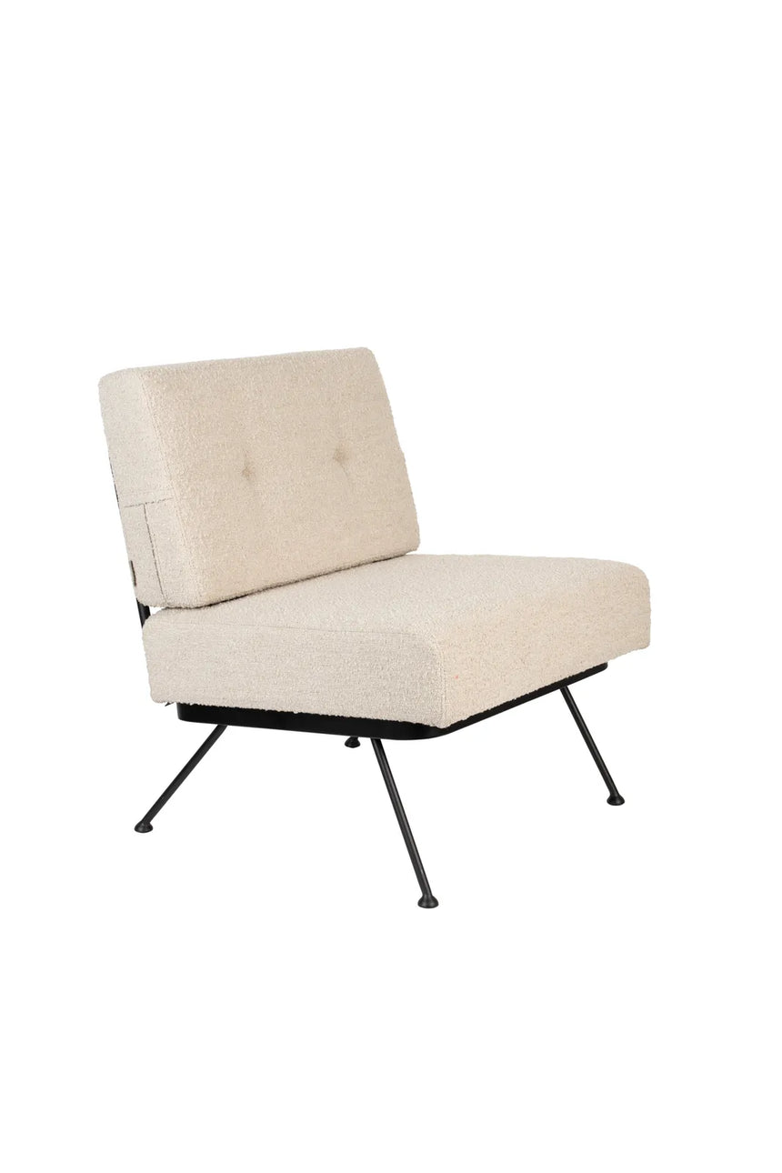 Sessel Bowie aus Stoff in Beige, 68×73,5×83 cm von Zuiver – Produktbild 1
