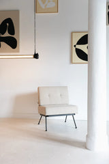 Sessel Bowie aus Stoff in Beige, 68×73,5×83 cm von Zuiver – Produktbild 13