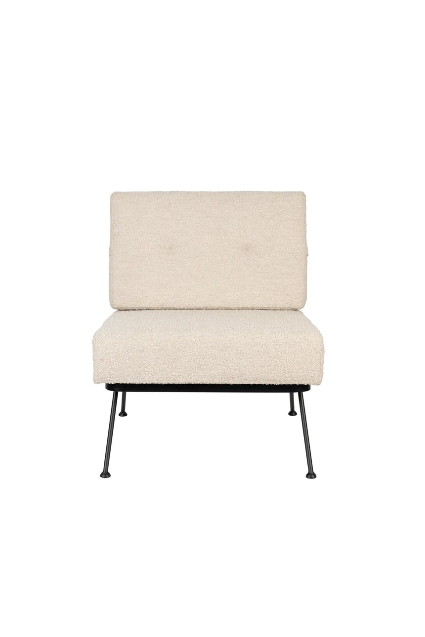 Sessel Bowie aus Stoff in Beige, 68×73,5×83 cm von Zuiver – Produktbild 2