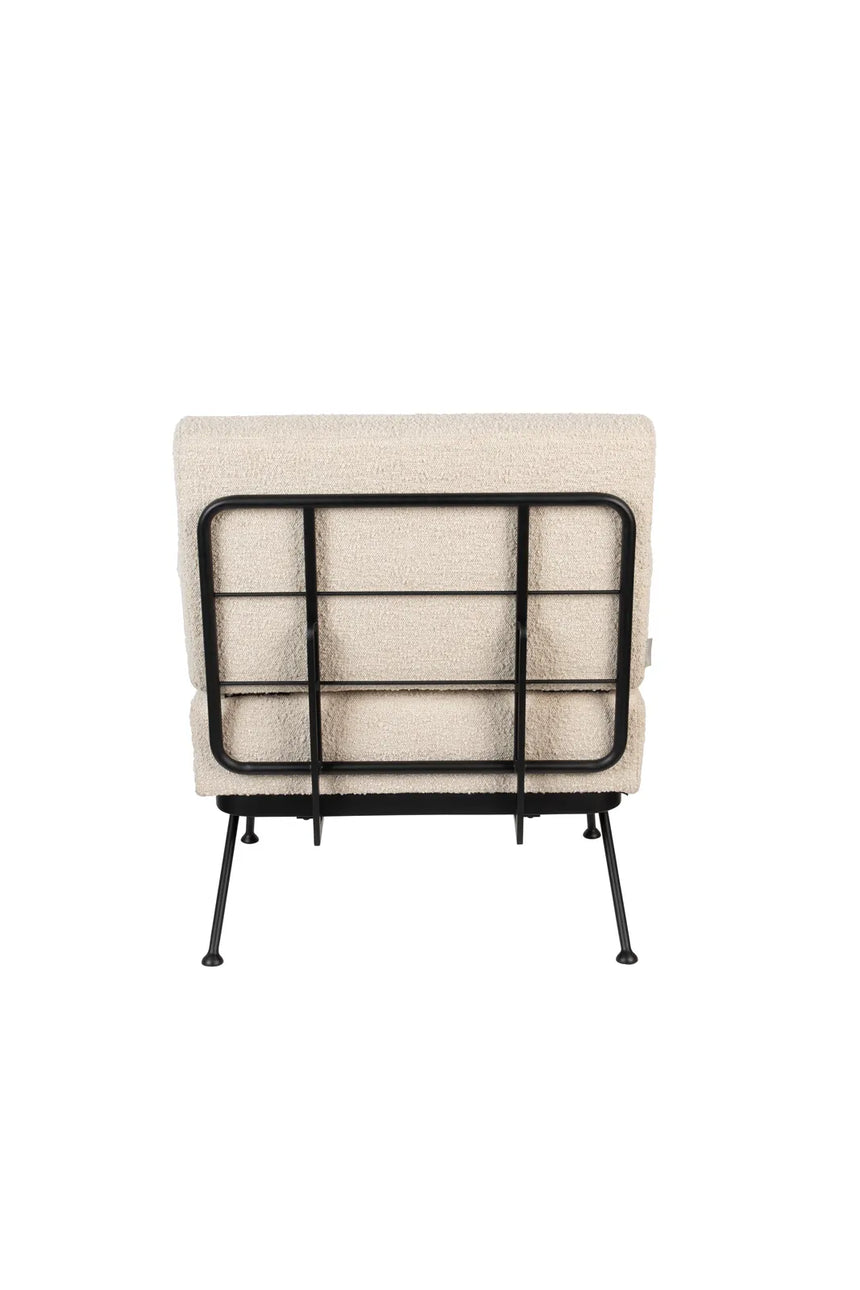 Sessel Bowie aus Stoff in Beige, 68×73,5×83 cm von Zuiver – Produktbild 5