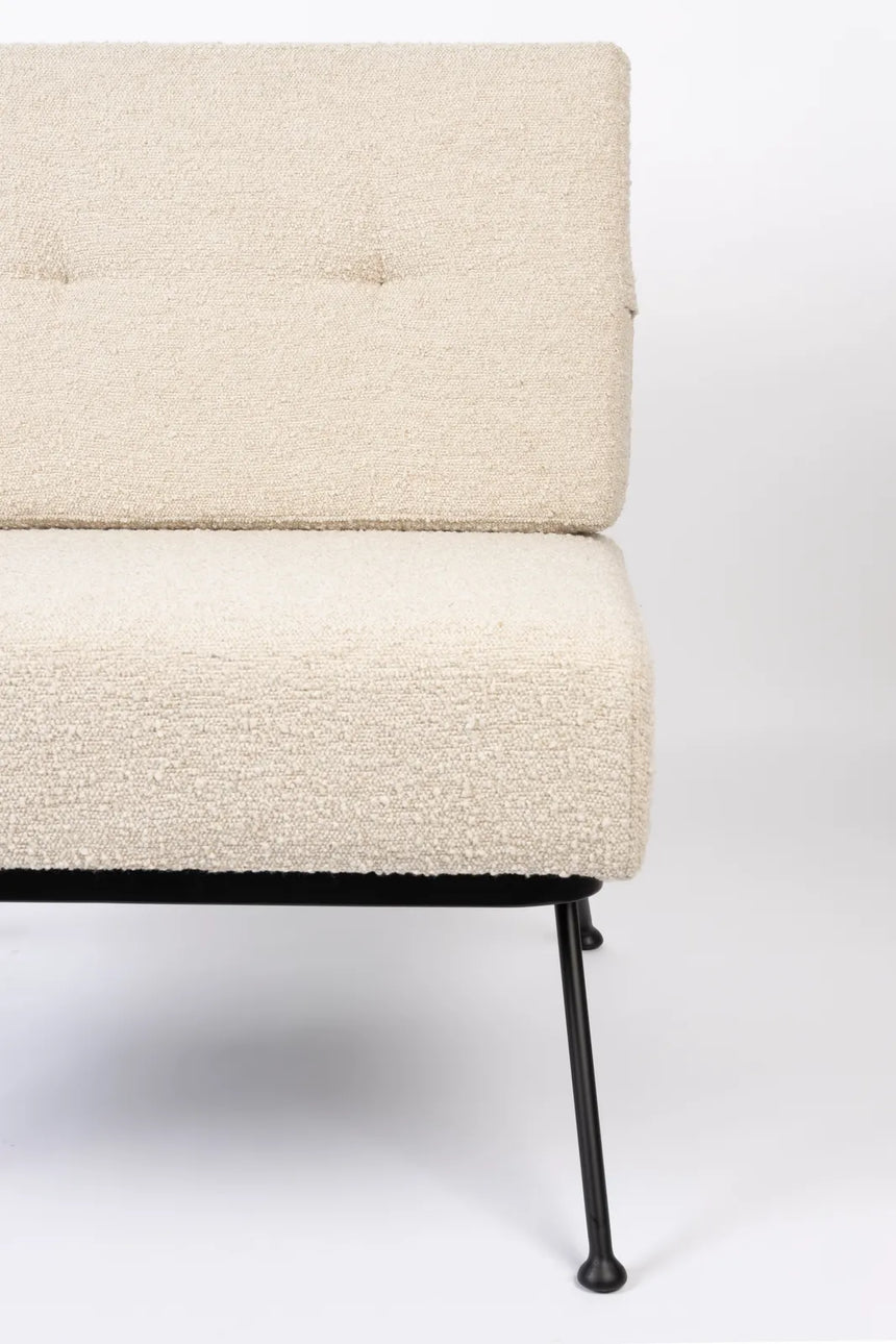 Sessel Bowie aus Stoff in Beige, 68×73,5×83 cm von Zuiver – Produktbild 6