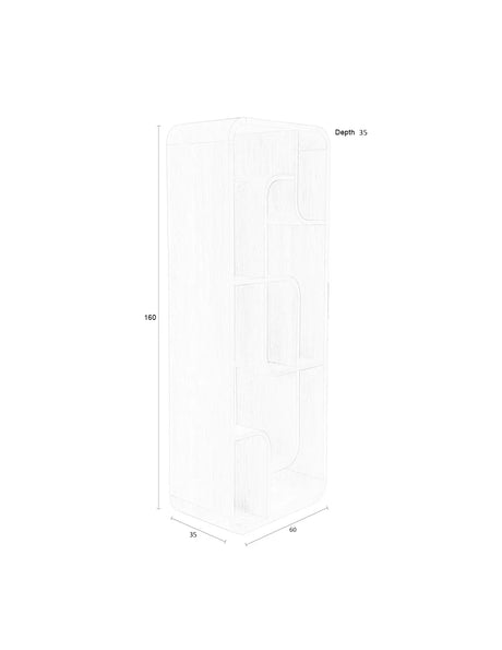 Seven Regal Natur 60x35x160 cm von Zuiver – Produktbild 12