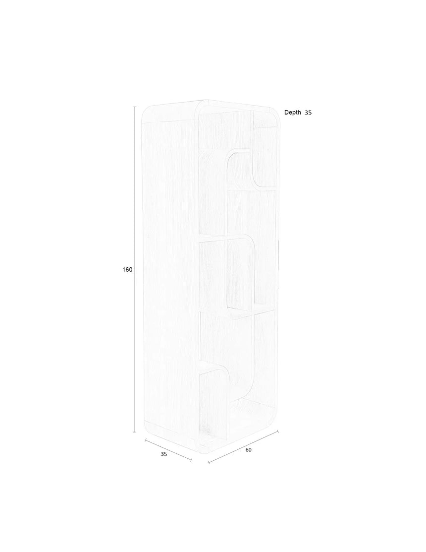 Seven Regal Natur 60x35x160 cm von Zuiver – Produktbild 12