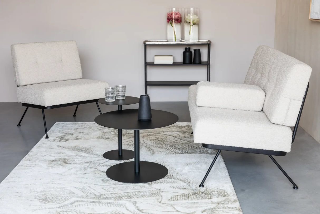 Sofa Bowie aus Stoff in Beige, 135×74×83 cm von Zuiver – Produktbild 10