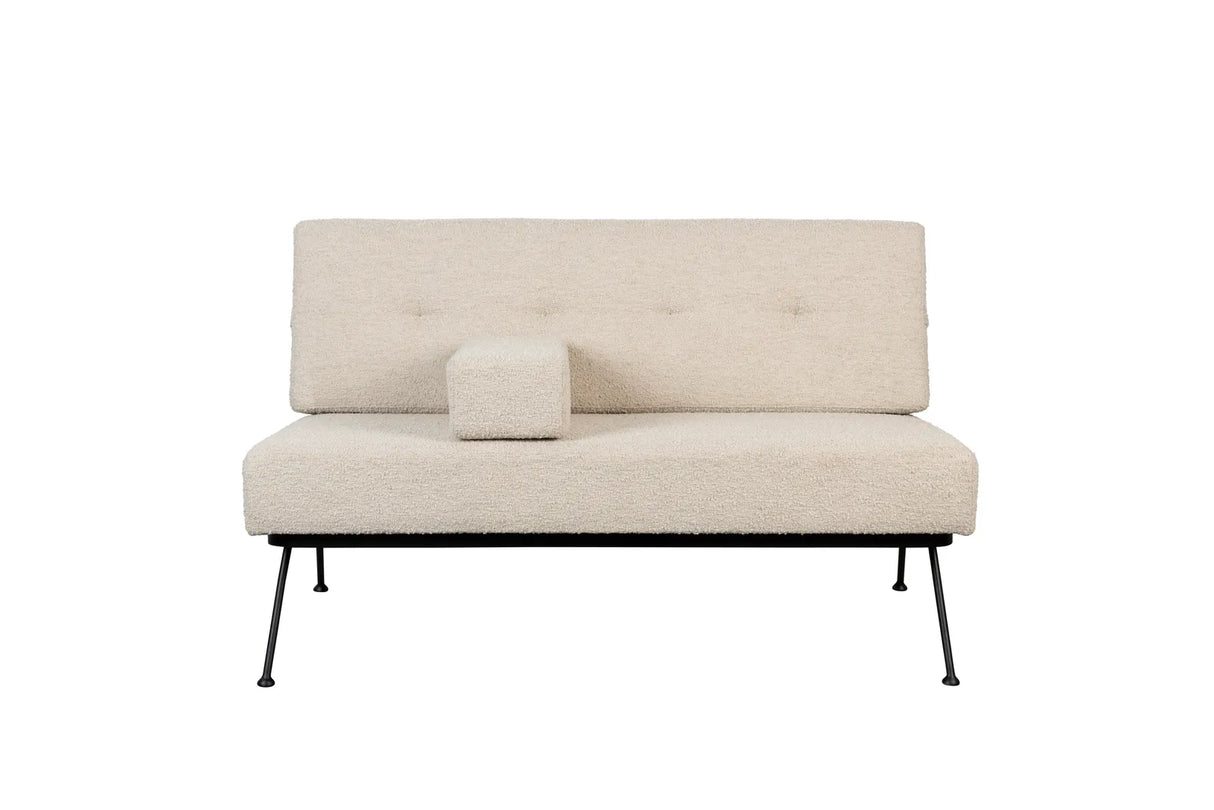 Sofa Bowie aus Stoff in Beige, 135×74×83 cm von Zuiver – Produktbild 2