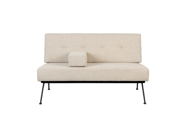 Sofa Bowie aus Stoff in Beige, 135×74×83 cm von Zuiver – Produktbild 2