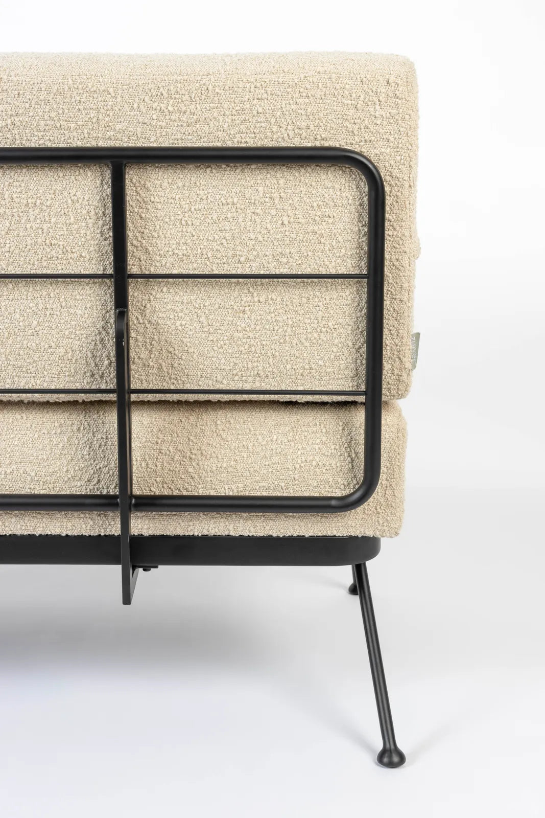 Sofa Bowie aus Stoff in Beige, 135×74×83 cm von Zuiver – Produktbild 7