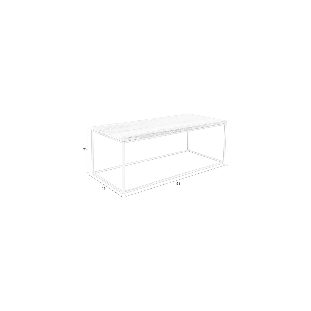 Stray Couchtisch 41x91cm von Zuiver – Produktbild 8