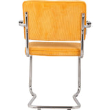 Ridge Rib Kink Essstuhl mit Armlehnen Gelb – Bild 2