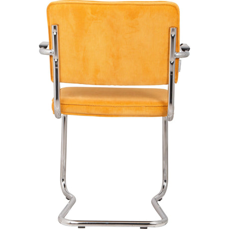 Ridge Rib Kink Essstuhl mit Armlehnen Gelb – Bild 2