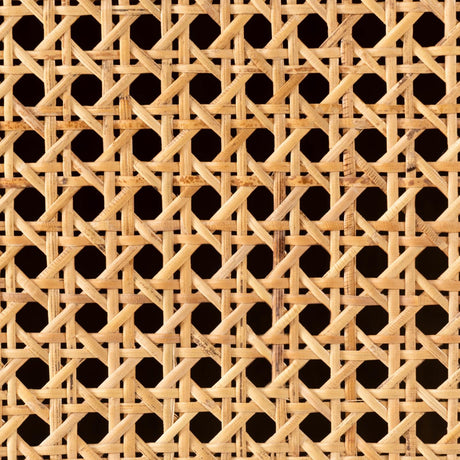 Nalu TV-Schrank 2 Türen aus massivem Mindiholz und Rattan 150 x 50 cm - ZEN ZONE