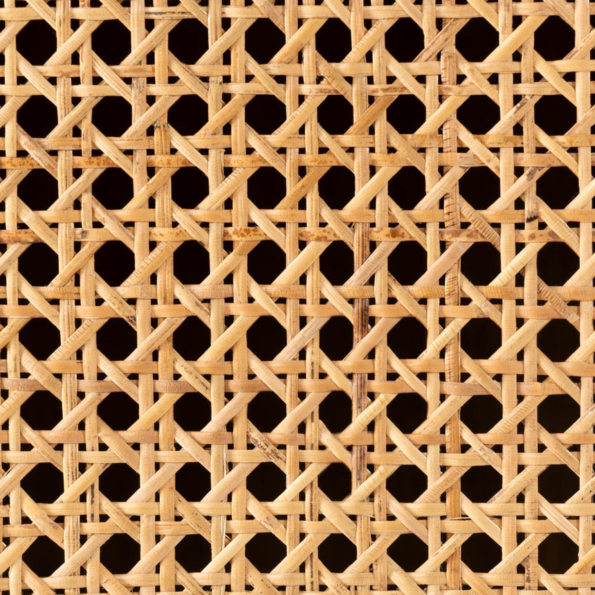 Nalu TV-Schrank 2 Türen aus massivem Mindiholz und Rattan 150 x 50 cm - ZEN ZONE