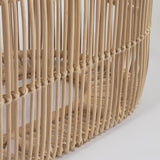 Lael Couchtisch aus Rattan mit natürlichem Finish Ø 110 x 60 cm - ZEN ZONE