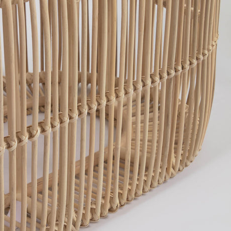 Lael Couchtisch aus Rattan mit natürlichem Finish Ø 110 x 60 cm - ZEN ZONE