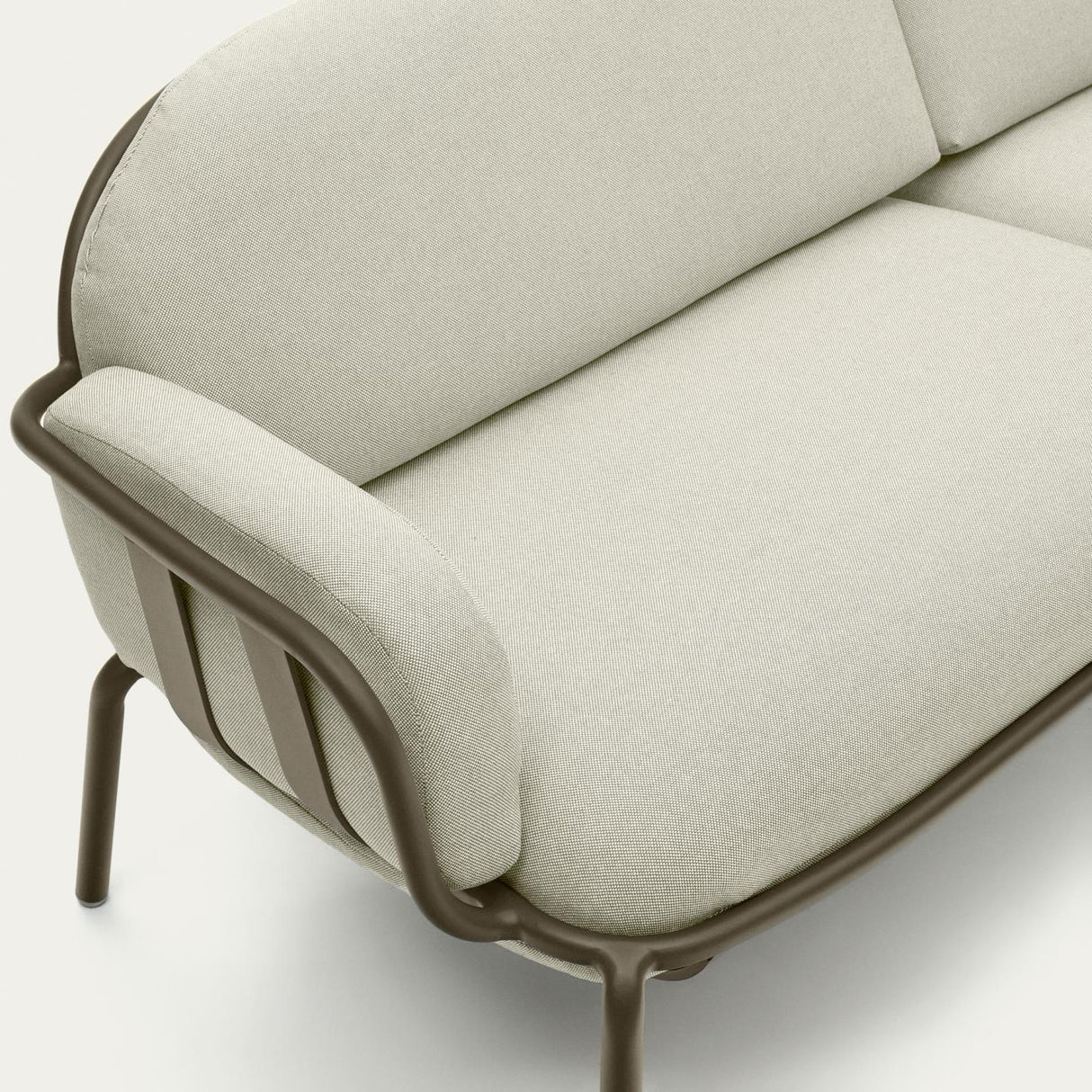 Joncols 3-Sitzer-Gartensofa aus Aluminium mit Finish in Grün 225 cm - ZEN ZONE
