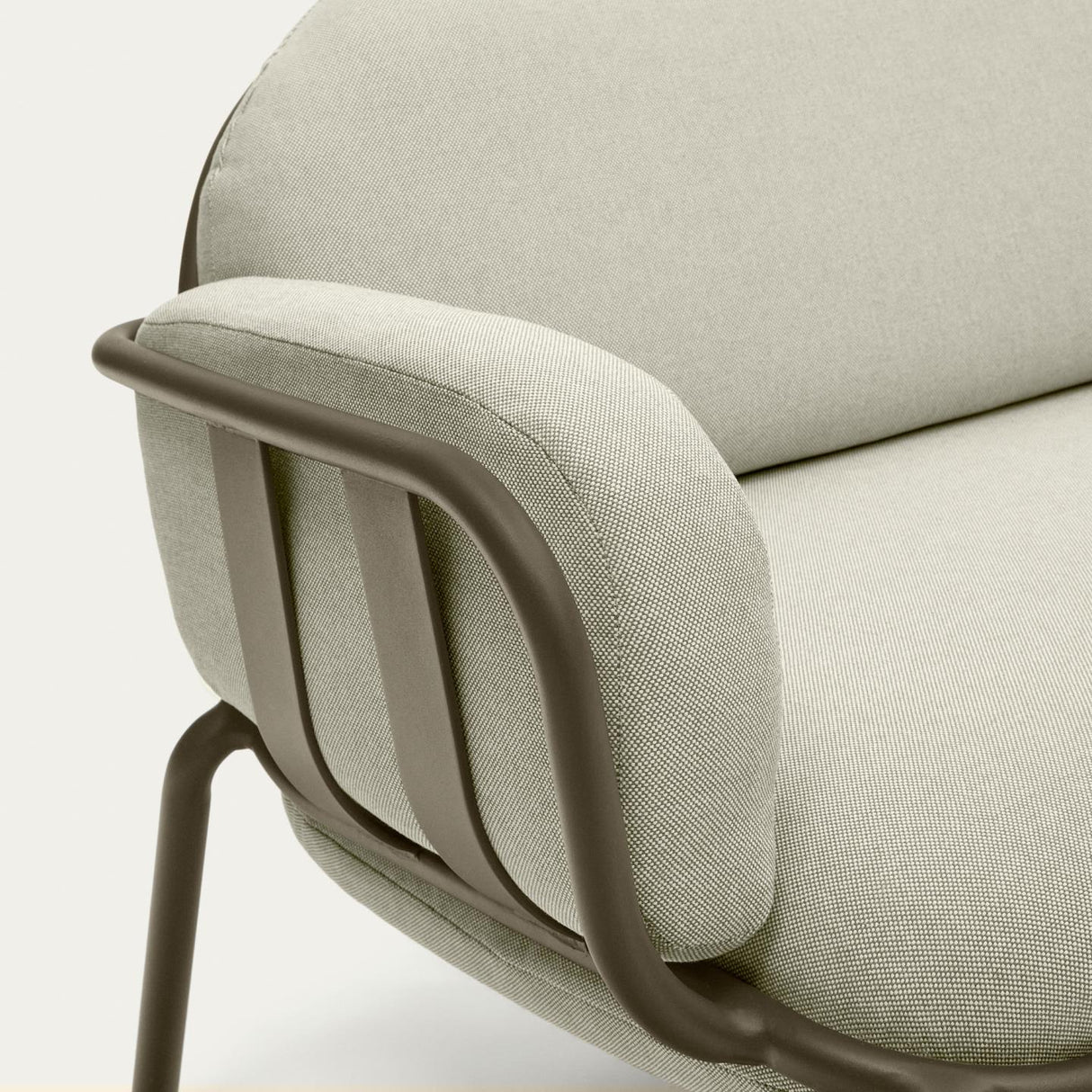 Joncols 3-Sitzer-Gartensofa aus Aluminium mit Finish in Grün 225 cm - ZEN ZONE