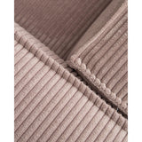 Blok 3-Sitzer-Sofa breiter Cord rosa 240 cm - ZEN ZONE