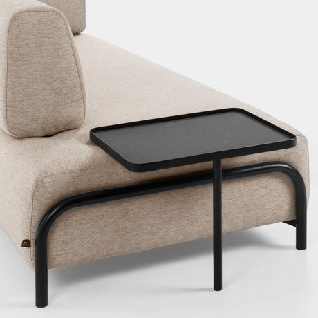 Compo 3-Sitzer Sofa beige mit großem Tablett 252 cm - ZEN ZONE